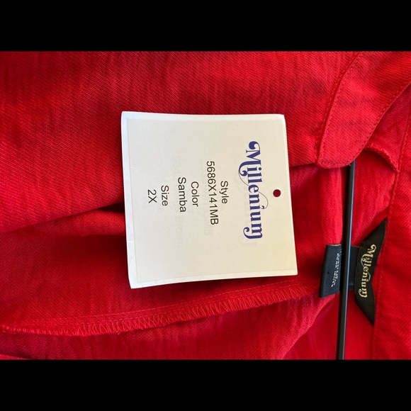 NWT Millenium Red Dress 2X - Picture 8 of 8